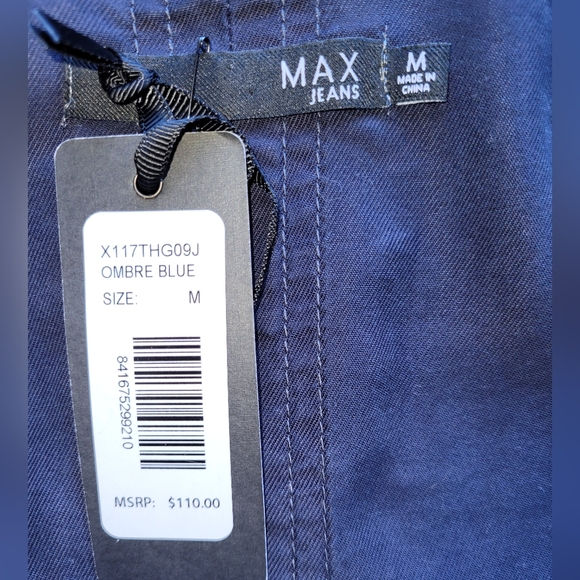Max Jeans Utility Jacket in Navy, BNWT, Size M - Picture 8 of 9